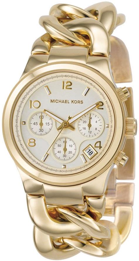 Michael Kors Runway Twist Gold Plated Chronograph MK3131 